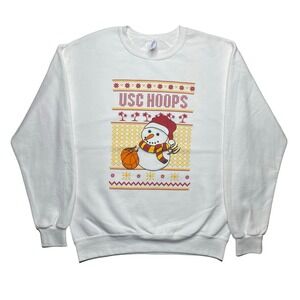 USC Trojans college basketball x Christmas holiday ugly sweater